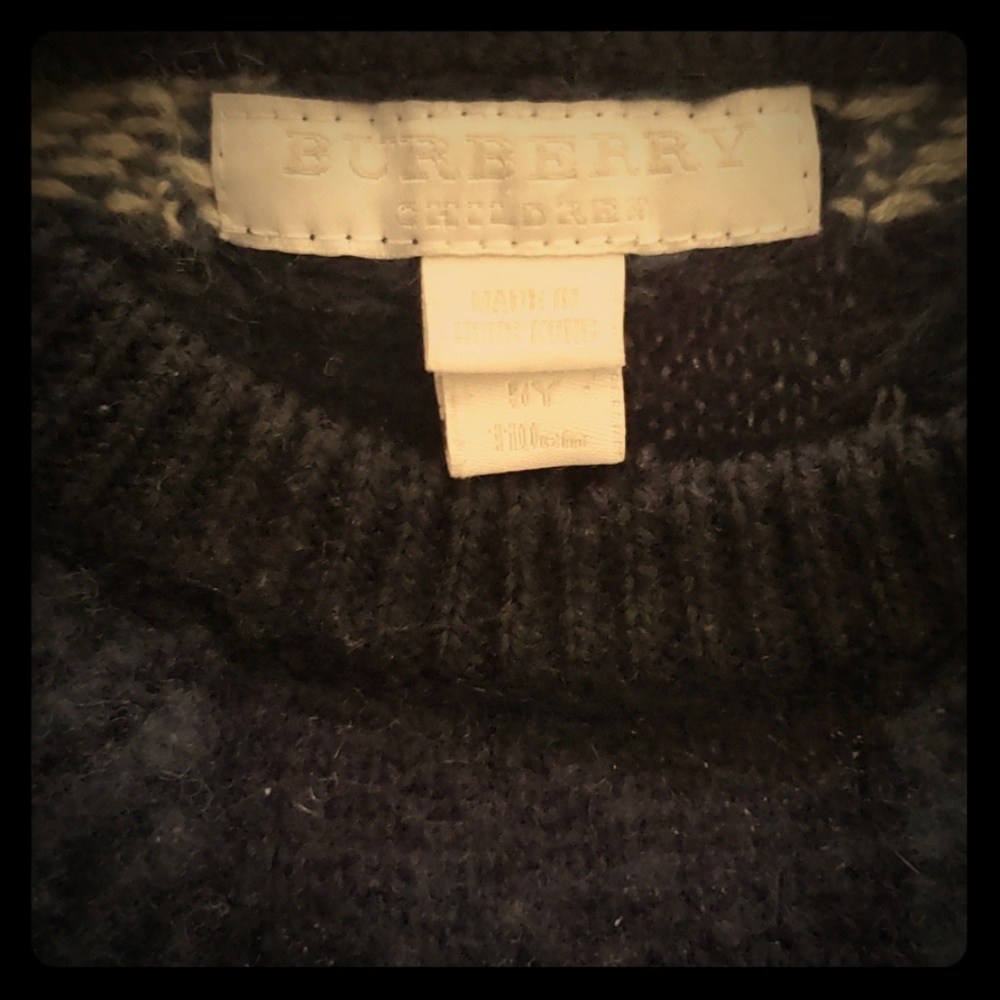 Burberry boys sweater